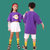 街舞儿童潮装演出服女童爵士套装夏季宽松帅气嘻哈男童中国表演服(110 紫色男款)第4张高清大图