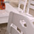 一米色彩 实木餐椅 家用简约现代餐桌椅饭桌靠背椅休闲椅凳子实木椅子(白色 603款)第2张高清大图