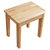 一米色彩 实木餐椅成人 北欧纯实木化妆凳梳妆台凳子现代简约餐桌方凳板凳木质换鞋凳 原木色(原木色 实木方凳)第5张高清大图