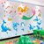 可爱卡通贴画海洋动物贴纸儿童房间墙面装饰海底世界墙纸壁画自粘(特大 气球环游记)第6张高清大图