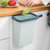 厨房垃圾桶家用壁挂橱柜可挂式分类垃圾桶无盖悬挂式收纳桶(100只蓝色带纸抽)第4张高清大图
