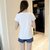 娇维安 夏季韩版女装圆领体恤衫 女孩图案短袖t恤女(白色 XL)第2张高清大图