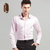 月牙泉13春装新款男装礼服粉红色衬衫 韩版修身纯棉男士长袖衬衣(Y72005普 40)第2张高清大图