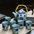 景德镇大号茶壶茶具茶盘陶瓷青花瓷功夫茶具家用简约现代套装(茶杯两个)第5张高清大图