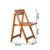 云艳YY-LCL829 实木餐椅折叠椅子日式简约靠背椅书桌椅子会议椅休闲椅 折叠餐椅（高42厘米）(默认 默认)第4张高清大图