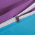 兰歌纺织 无印全棉活性斜纹单品纯色单被套良品床上用品(天蓝紫 200*230CM)第3张高清大图
