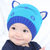 秋冬宝宝针织帽婴毛线帽儿男童女童小孩儿童帽子韩版0-3-6-12个月(红色)第4张高清大图