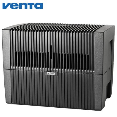 VENTA 康特空气净化器 LW45 家用卧室水过滤净化加湿 无耗材 德国进口(黑色)