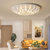 现代圆形led吸顶灯 个性创意奢华新款客厅卧室房间灯(80cm 双色分段)第3张高清大图