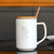 创简坊（CJIANFF） 陶瓷情侣杯马克杯可爱水杯带盖勺早餐杯牛奶咖啡杯子(喵biu系列配竹盖钢勺)第4张高清大图