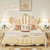 拉斐曼尼 GFA008 欧式全实木床双人床1.8米皮艺家具公主床高端婚床主卧床(香槟金 床)第3张高清大图