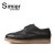 Simier斯米尔新品休闲男鞋真皮英伦男皮鞋 男士鞋子1324(黑色 38)第2张高清大图