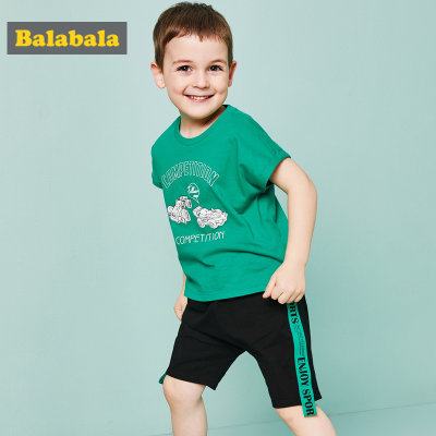【巴拉巴拉童装夏装2018新款男童套装小童宝