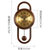 汉时欧式创意实木摆钟客厅家居个性挂钟时尚装饰静音石英钟表HP11(胡桃木)第2张高清大图