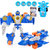变形汽车飞机机器人玩具带发射器车模型手办拼装套装儿童男孩玩具(333-12)第2张高清大图