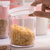 茶花密封罐塑料透明弹盖杂粮罐小号便携奶粉储存食品收纳盒储物罐(透明 950ml)第4张高清大图