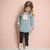 韩国童装Jelispoon2018冬季新款女童害羞兔加绒长款T恤(105 浅蓝色)第5张高清大图