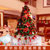 圣诞节装饰品桌面布置小仿真树套餐家用摆件迷你发光儿童diy型ins(1.8米金色套餐 默认版本)第3张高清大图