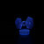 外星飞船3D视觉小夜灯创意七彩触控充电LED立体灯礼品气氛灯(粉)第2张高清大图