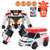 变形汽车飞机机器人玩具带发射器车模型手办拼装套装儿童男孩玩具(333-15)第4张高清大图