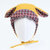 milkyfriends春秋款宝宝帽男女儿童翻边帽可爱兔耳胎儿帽婴儿帽(黄色 均码（46-48CM）)第2张高清大图