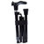 如斯卡（RUSSKA）老人拐杖手杖 铝制手杖 人体功能学右手设计 折叠手杖 黑第2张高清大图