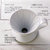 日本三洋花漾手冲咖啡滤杯具 新品花瓣型滴漏式陶瓷过滤杯家用(优雅白CFD-1 默认版本)第3张高清大图