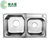绿太阳卫浴 水槽 双槽 304不锈钢双槽 厨房洗菜盆 水槽套餐 85052(85052+A36111)第5张高清大图