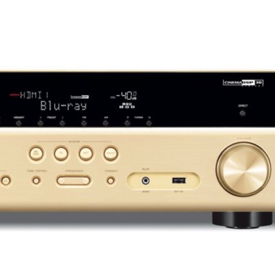 雅马哈（Yamaha） RX-V477 高清3D音视频5.1声道网络家庭影院AV功放机（金色）