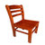 兴淮家具 办公椅会议椅三弯椅木质椅子 HH-SWY024(红胡桃色 木质)第4张高清大图
