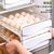 鸡蛋保鲜盒家用蛋托大号装鸡蛋的盒子冰箱收纳盒装蛋厨房储存神器(单层抽屉式【30只装】 默认)第2张高清大图