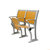 多美汇 阶梯学生桌椅 单人位  DMH-PY-001 900*435*750(黄色 默认)第2张高清大图