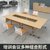永岩钢木 移动折叠式办公桌 培训桌  YY-0067  (一桌两椅）(珍珠白  金丝橡木 默认)第3张高清大图