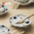 日本进口Aito日式餐具美浓烧水玉格子碗盘釉下彩陶瓷汤碗面碗饭碗(深盘 默认版本)第2张高清大图