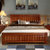 禧乐菲 中式实木床 橡木床 单人床 双人床 田园床1.5米1.8米高箱储物婚床(海棠色 1.5*2米)第2张高清大图