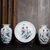 景德镇陶瓷器三件套小花瓶现代中式客厅电视柜插花工艺品装饰摆件(水点桃花)第5张高清大图
