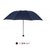 雨伞 折叠超轻小清新伞 创意10骨三折雨伞 手动轻便伞(藏青色)第3张高清大图