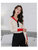 MISS LISA秋季新款女装V领撞色针织衫毛衣上衣T3210(杏色 XL)第3张高清大图
