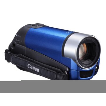 佳能（Canon）FS406 闪存数码摄像机（80万像素 37倍光学变焦 闪存式 2.7英寸液晶屏）蓝色