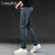 CaldiceKris （中国CK）秋季厚款轻奢男士修身潮流欧美春秋牛仔裤 CK-FS8812第2张高清大图
