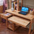 卡富丹家具 榉木全实木电脑桌台式 家用书柜写字台 简约现代简易书桌SF301第5张高清大图