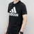 adidas 阿迪达斯 运动型格 男子 短袖T恤 黑(CD4864 XL)第2张高清大图