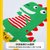 儿童雨衣幼儿园宝宝小学生男童女童学生斗篷式透明可爱小恐龙雨披(印花款-粉色 M【建议身高85-100厘米】)第5张高清大图