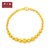 周大福珠宝首饰光沙珠串足金黄金手链（计价工费168）F157031第3张高清大图