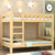 实木儿童床 松木上下铺 高低床 子母床 双层床 上下床 成人床 宿舍床(原木色裸床一张 80*2.0米)第2张高清大图