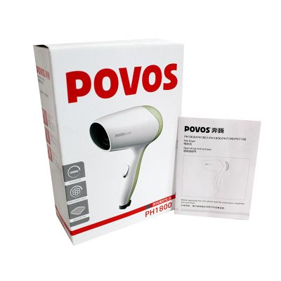 奔腾（POVOS）电吹风PH1800（32度离心动力系统，波浪式发热体，1000w，2档）