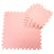 精明妈妈团明德田园风覆膜粉点PE泡沫拼图地垫儿童卧室地垫(粉红色 30*1.0cm  9片)第2张高清大图