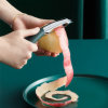 OOU不锈钢苹果削皮器多功能瓜刨厨房水果刀削土豆神器去皮刮皮刀(一字型削皮器)
