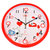 康巴丝时尚创意客厅钟表挂钟静音简约时钟C2246(红卡通)第4张高清大图