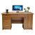 木巴组装电脑桌台式家用经济型写字台1.2米简易小户型书桌北欧办公桌(黄柚木色XZT015 1.2米 默认)第5张高清大图